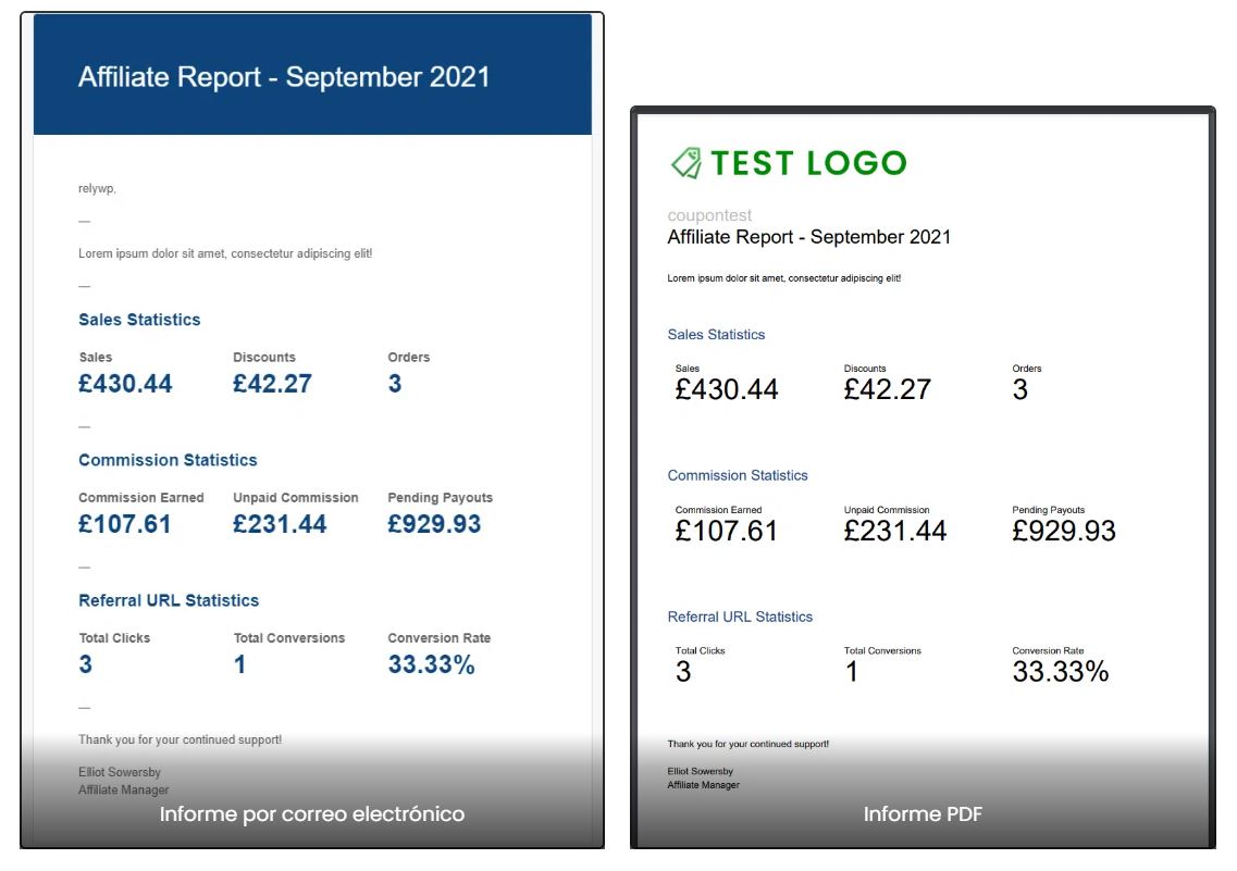 Email Reports 1 Informes por correo electrónico