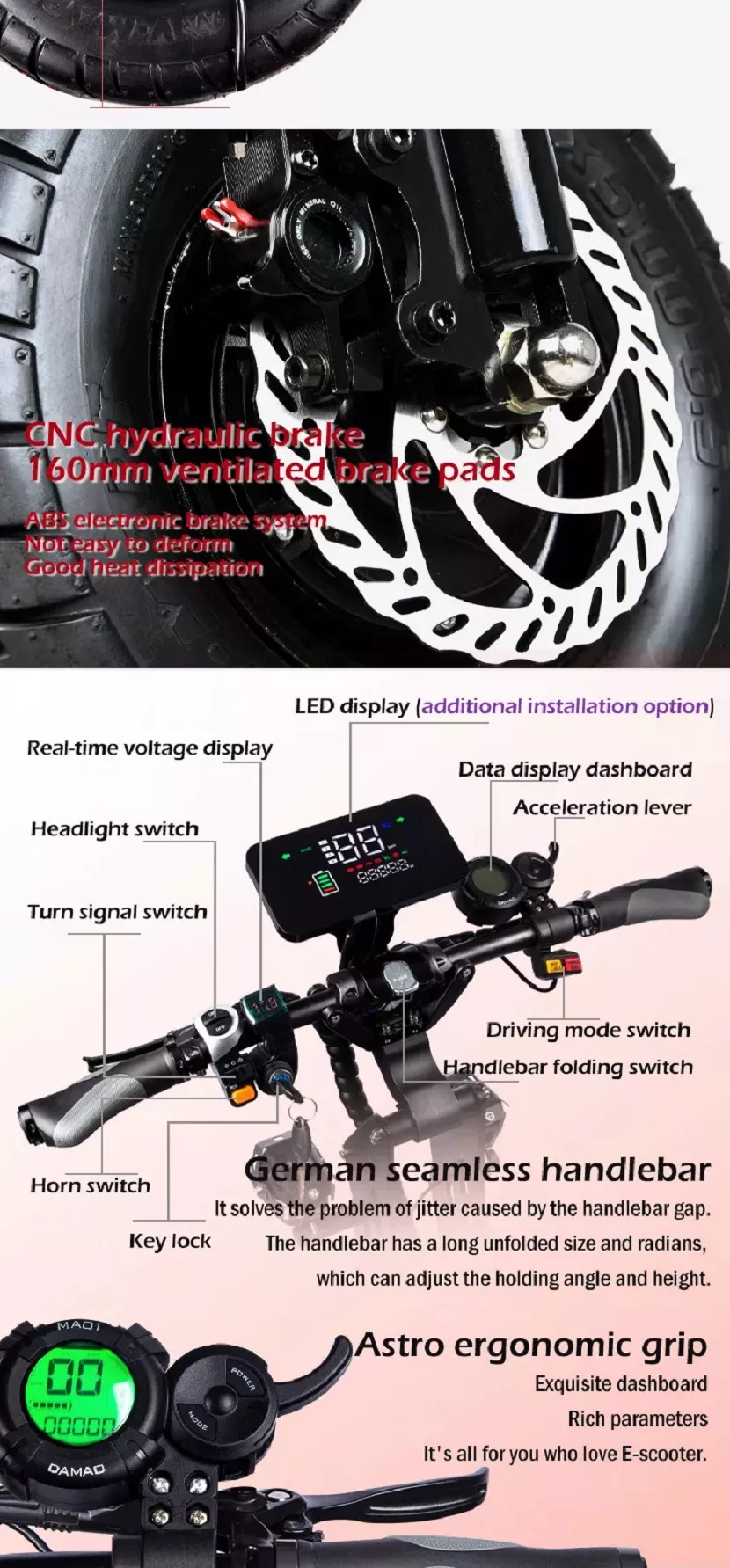 SANSA Cheetah 8000W Scooter - Description 4