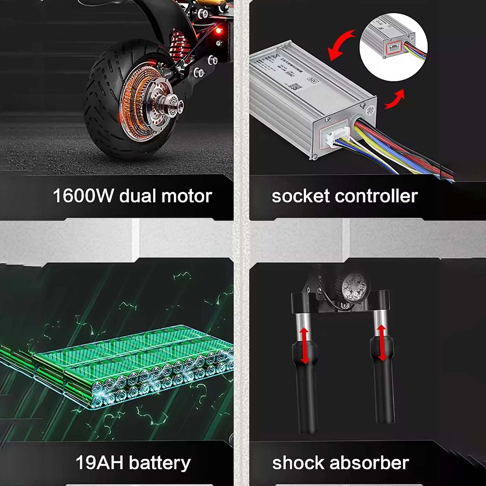 SANSA S7 pro patinete electrico plegable de doble motor 3200w 52V 20Ah neumaticos de 10 pulgadas SANSA S7 pro patinete electrico plegable de doble motor 3200w 52V 20Ah neumaticos de 10 pulgadas