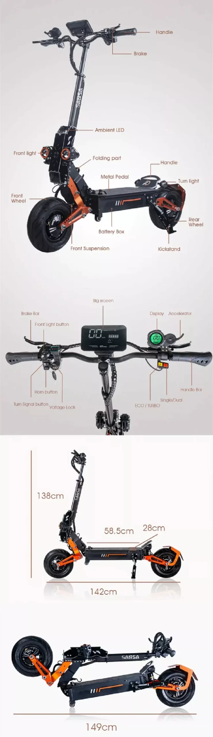 SANSA Scooter - Cougar EX Description 8